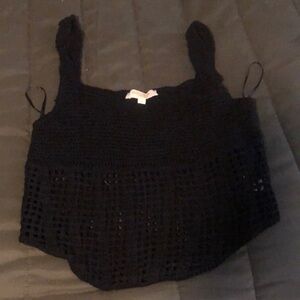 Rebellion Black Knit Top